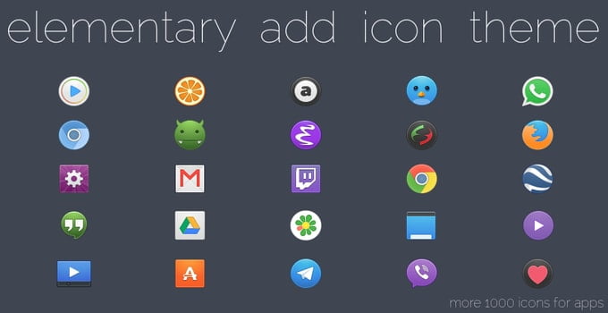 install elementary os style icon