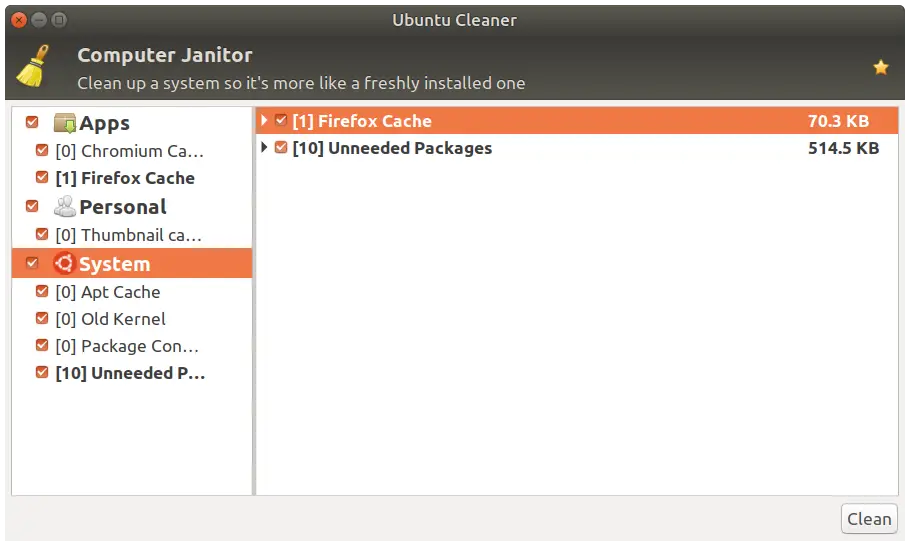install ubuntu cleaner