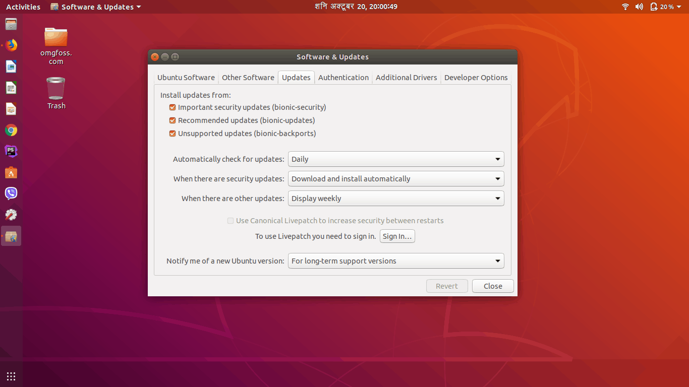 upgrade to ubuntu 18.10 from ubuntu 18.04 LTS