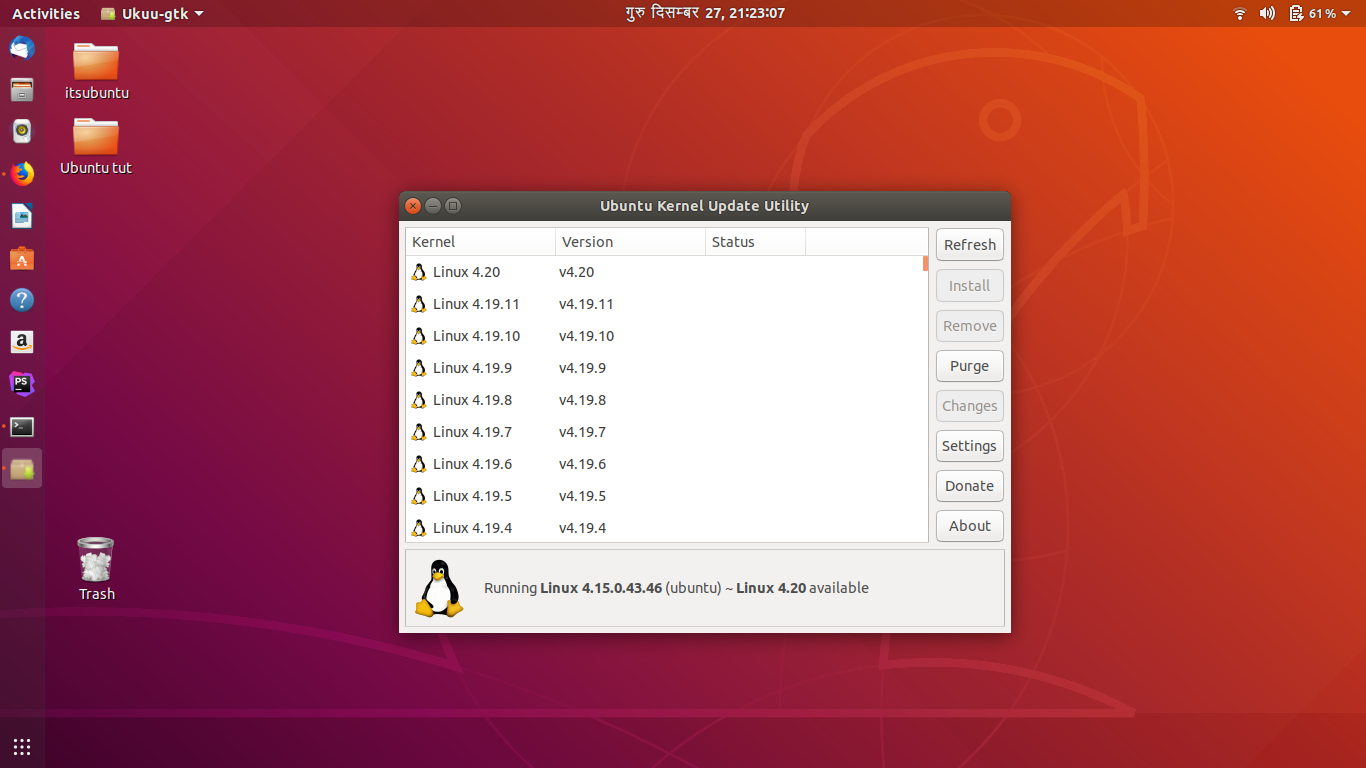 Install Linux Kernel 4.20 On Ubuntu