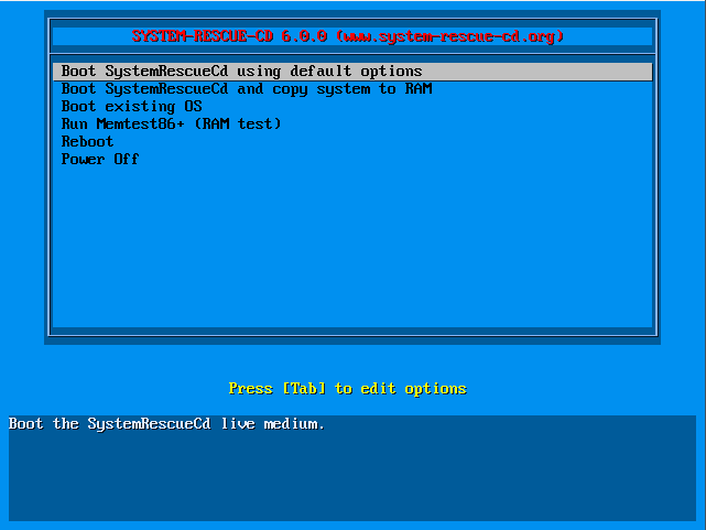 systemrescuecd dd vs ddrescue