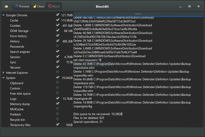 clean temp file in linux