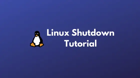 linux shutdown command
