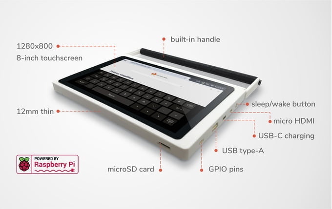 CutiePi: Ultra-Portable, Open-Source Raspberry Pi Tablet