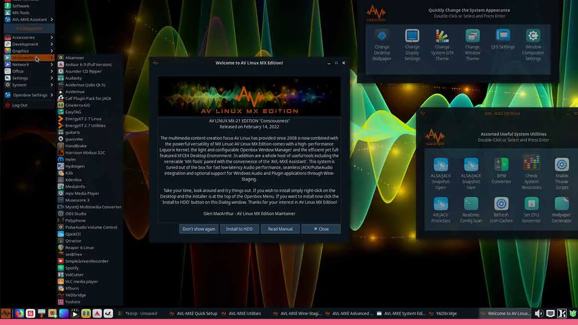 AV Linux MX-21 Multimedia Production Distro Released