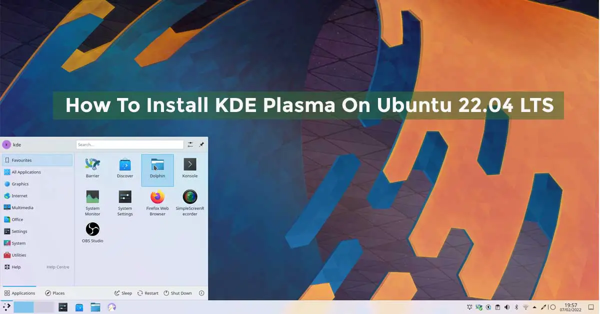 Målestok Ray underviser How To Install KDE Plasma On Ubuntu 22.04 LTS | Itsubuntu.com