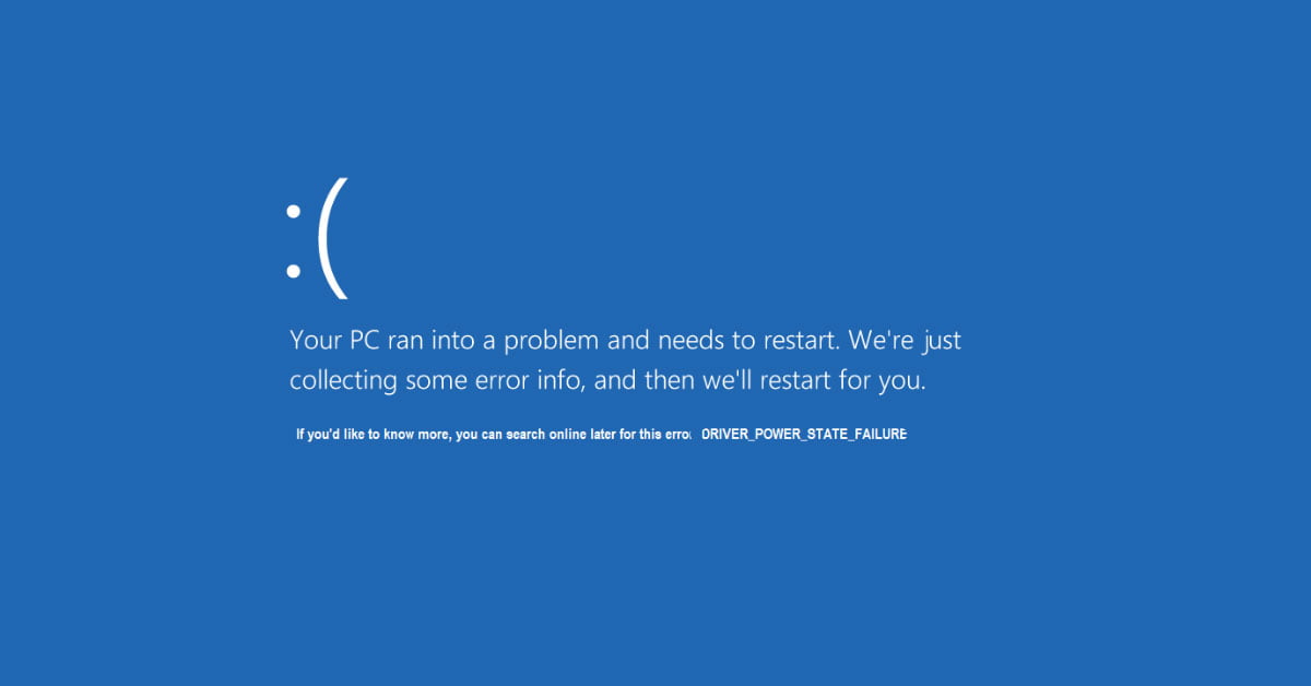 How To Fix “Driver Power State Failure” BSOD Error | Technology News ...