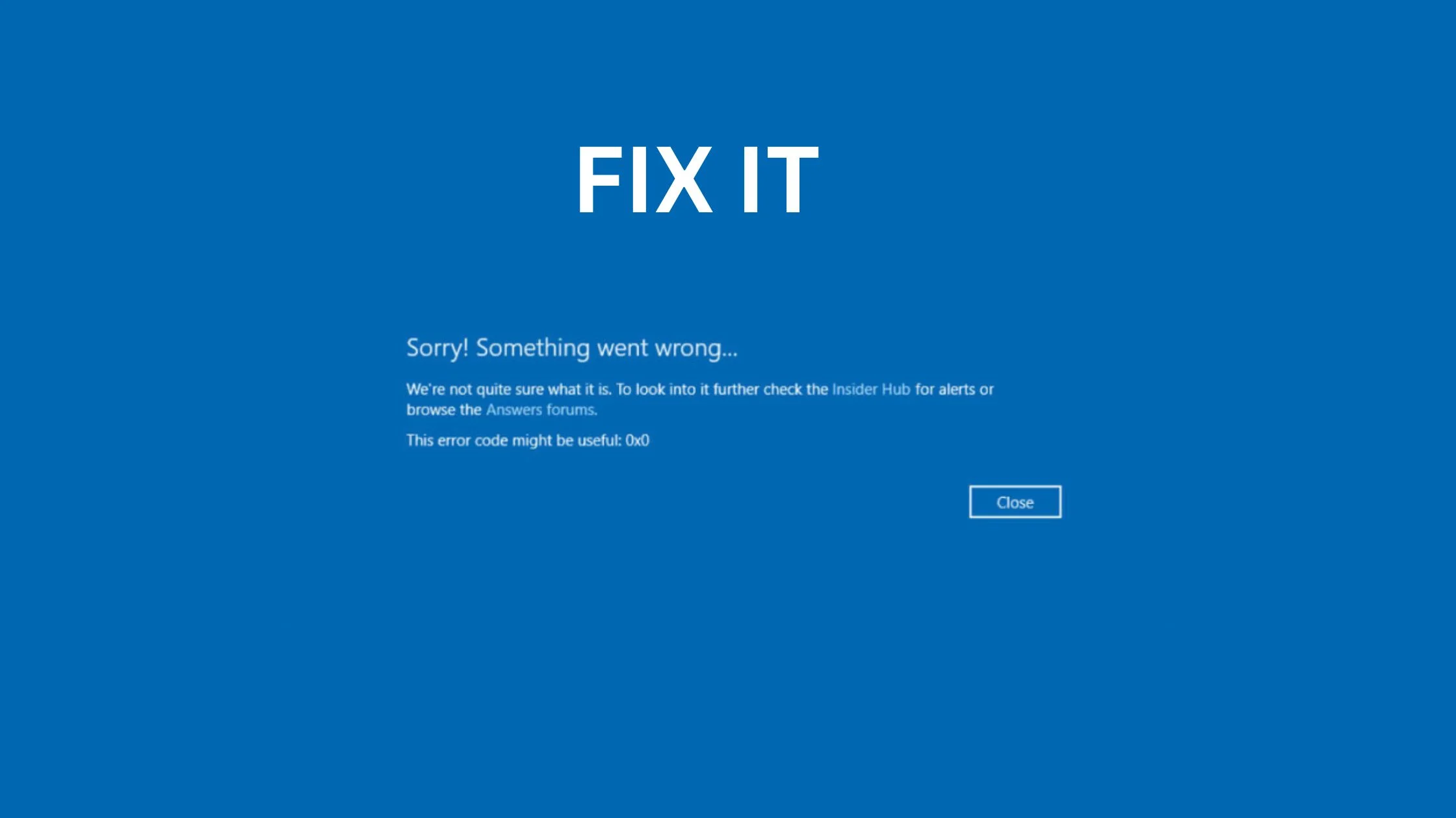 How to Fix Error Code 0x0 0x0 In Windows 11