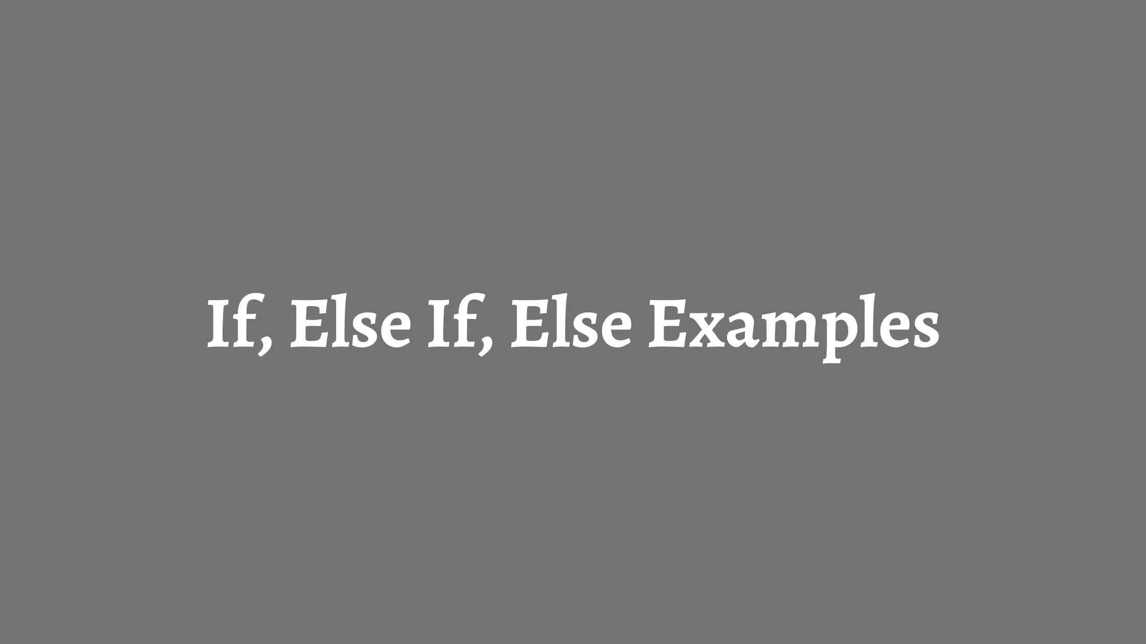 10+ Bash: If, Else If, Else Examples