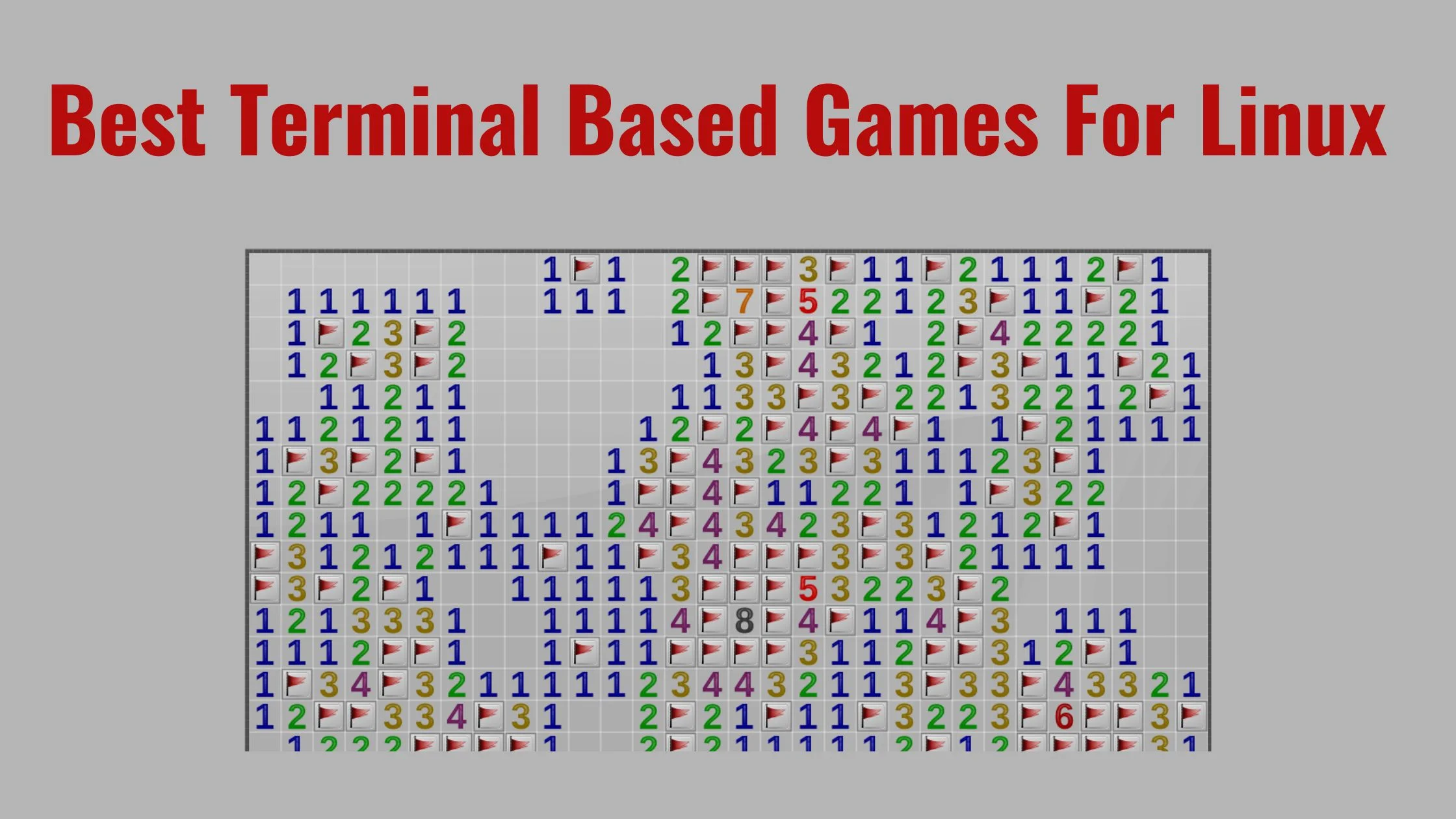 30 Best Terminal Based Games For Linux
